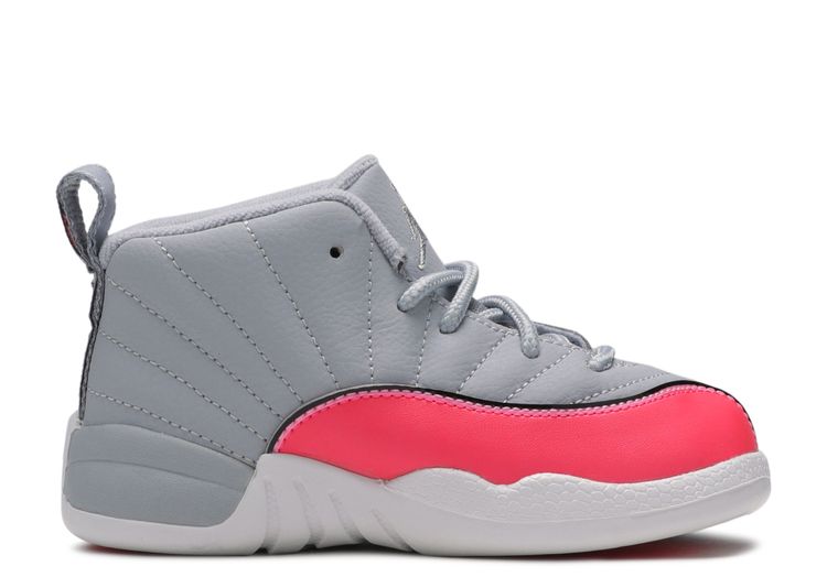 jordan 12 wolf grey racer pink