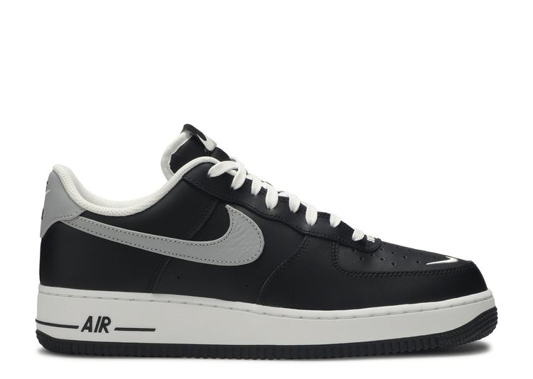 nike air force black with white swoosh
