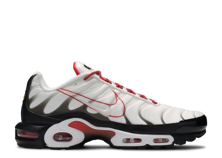 nike air max plus white and red
