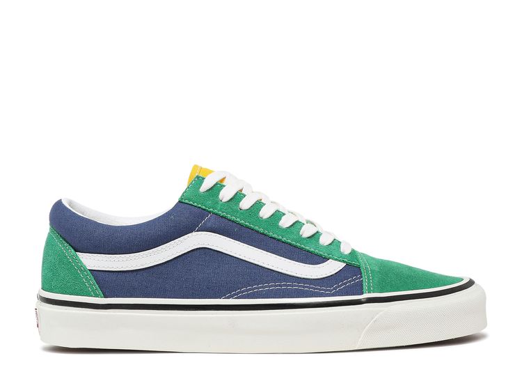 vans old skool navy green