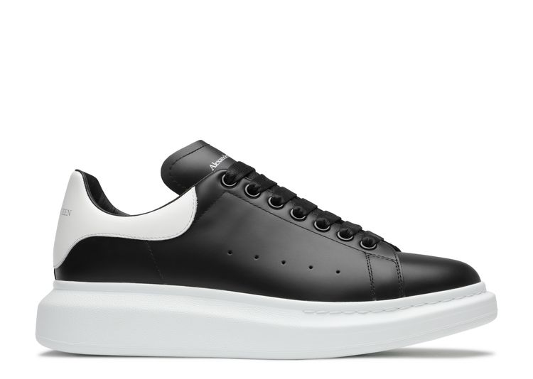 alexander mcqueen oversized sneaker black and white