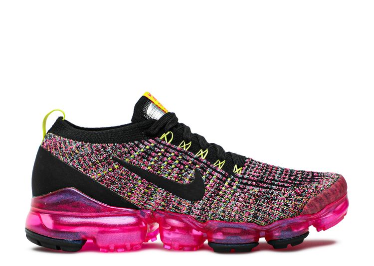 Wmns Air VaporMax Flyknit 3 'Black Pink 