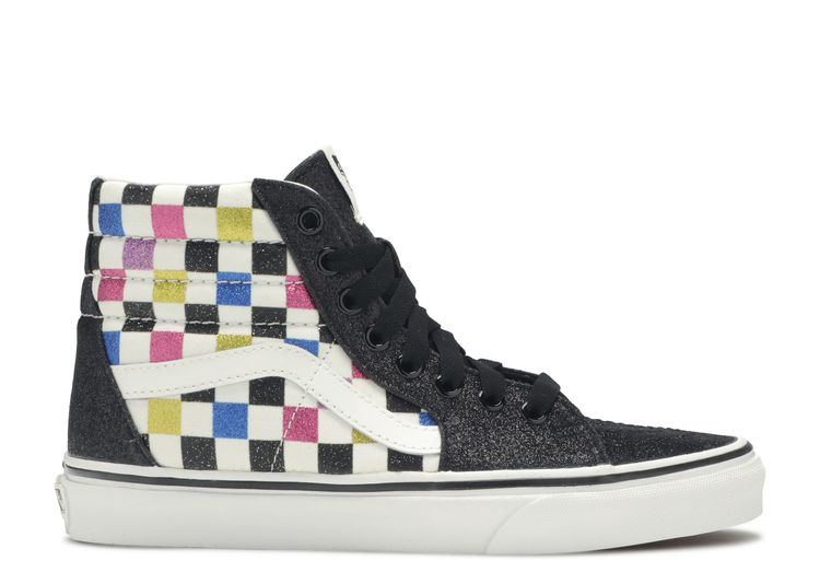 vans checkered glitter