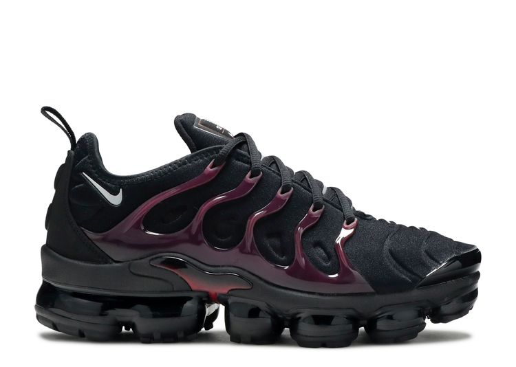 vapormax plus black and red