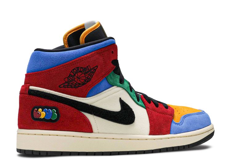 jordan 1 mid red and blue