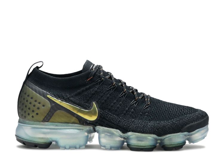nike air vapormax flyknit 2 women's black and gold