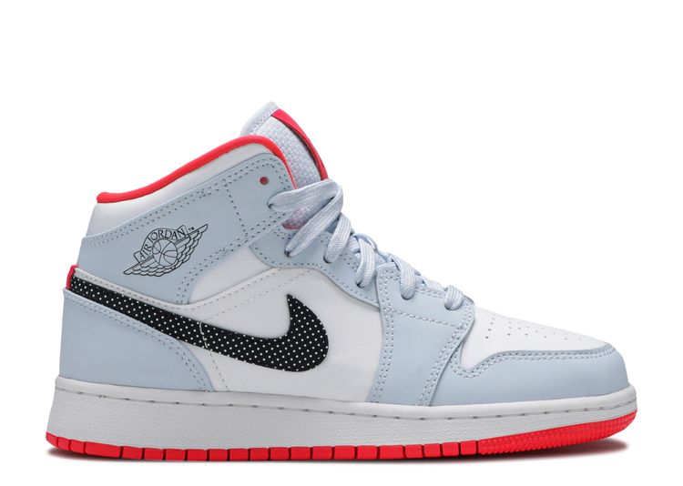 half blue half red jordan 1s