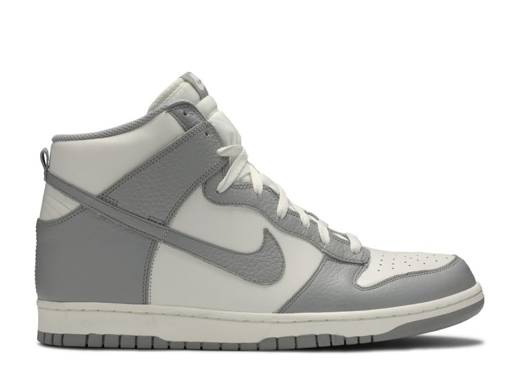 grey and white nike dunks