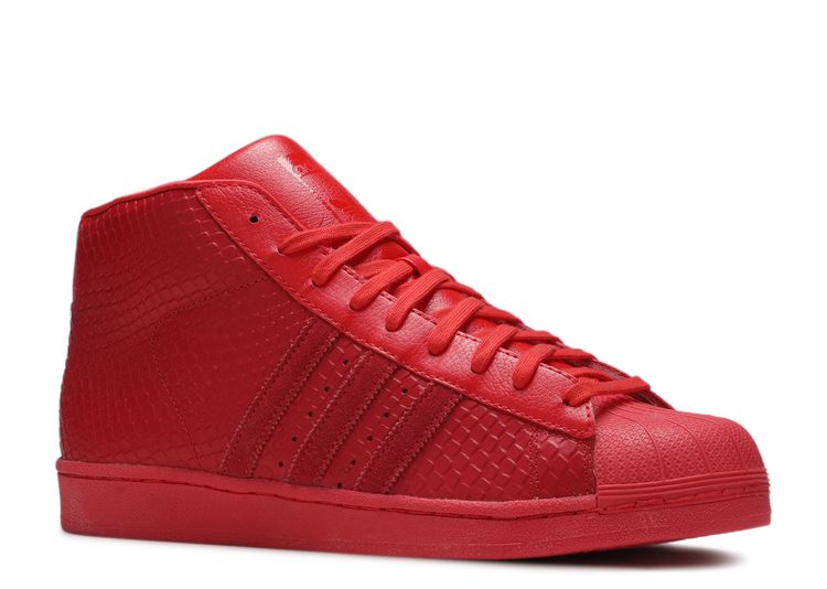 Red on sale shell toes