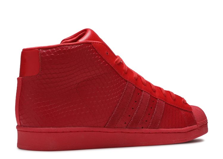 Pro Model Shell Toe Snakeskin 'Tomato Red' - Adidas - S85958 - tomato ...