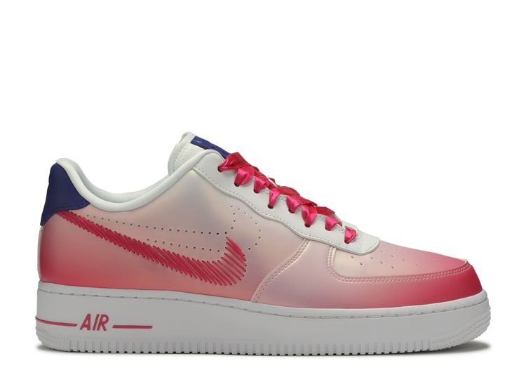 purple and pink air force ones