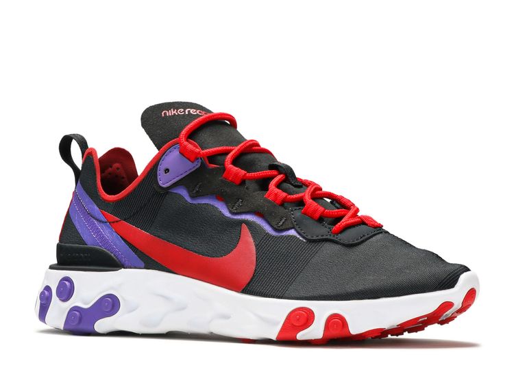 react element 55 black red purple