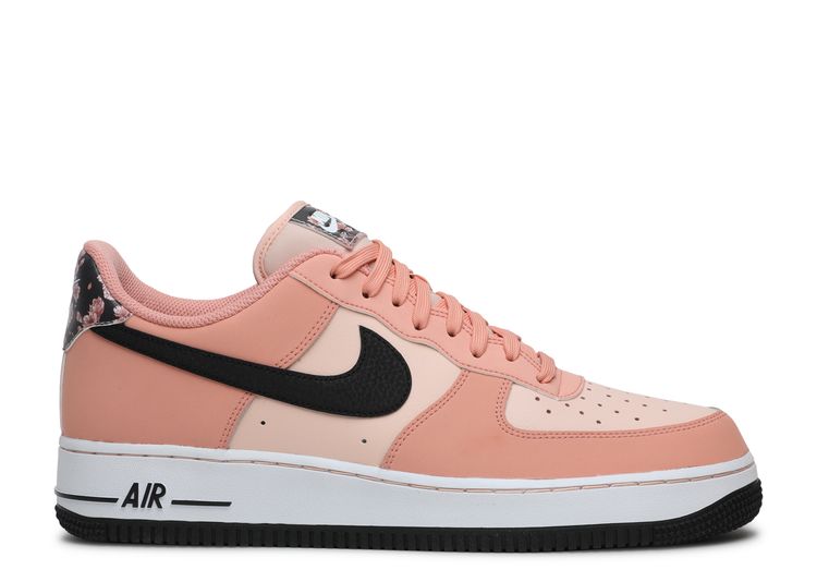 nike air force 1 low pink and black