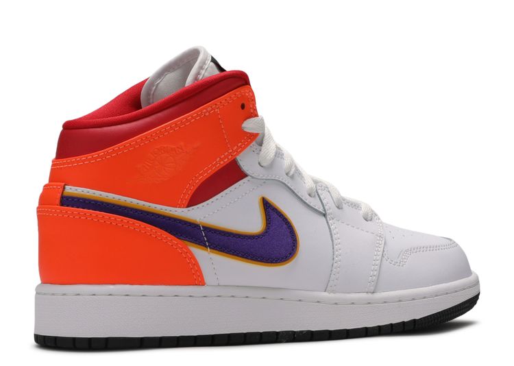 jordan retro 1 mid purple orange white