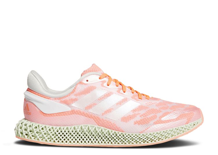 4D Runner 'Signal Coral' - Adidas - FW6838 - footwear white/footwear  white/signal coral | Flight Club