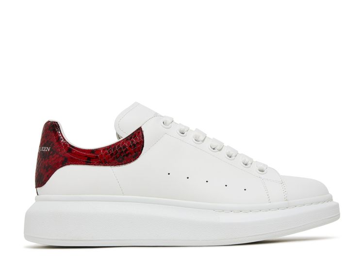 Alexander McQueen Oversized Sneaker 'White Red Python' - Alexander ...