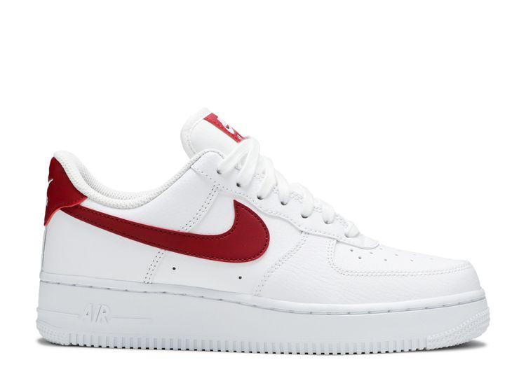 Wmns Air Force 1 '07 'White Noble Red' - Nike - 315115 154 - white/noble red /white/white | Flight Club