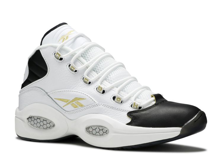 question mid black white