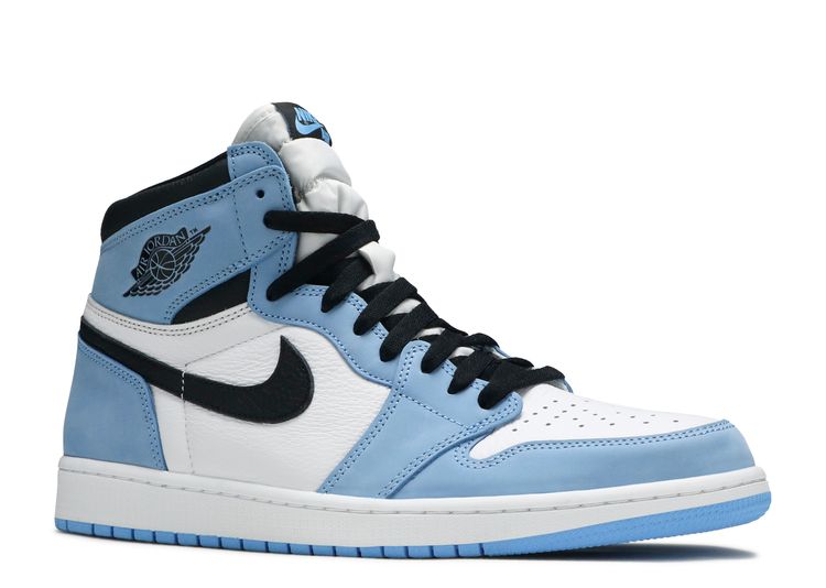 university blue jordan shoes