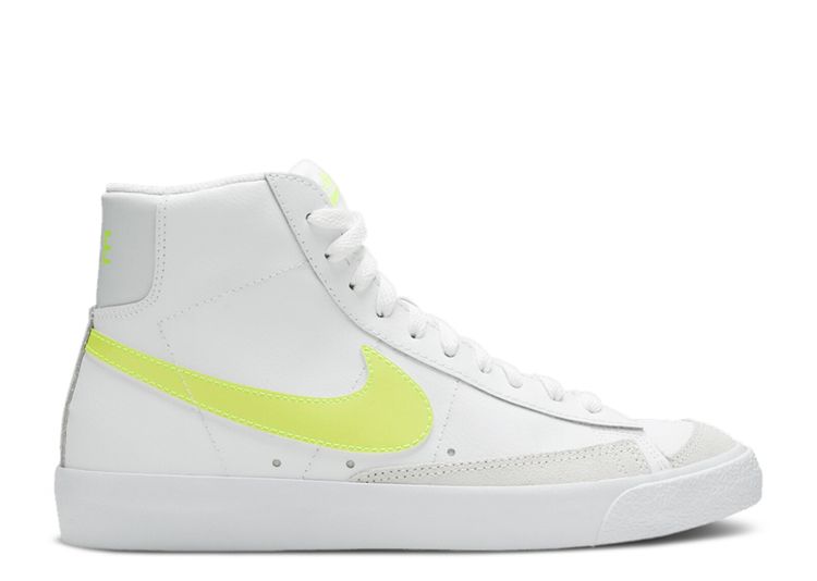 Nike Women's Blazer Mid '77 White/Lemon Venom-Pure Platinum