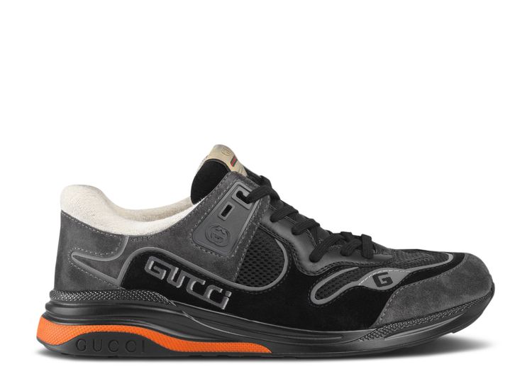 black and orange gucci sneakers