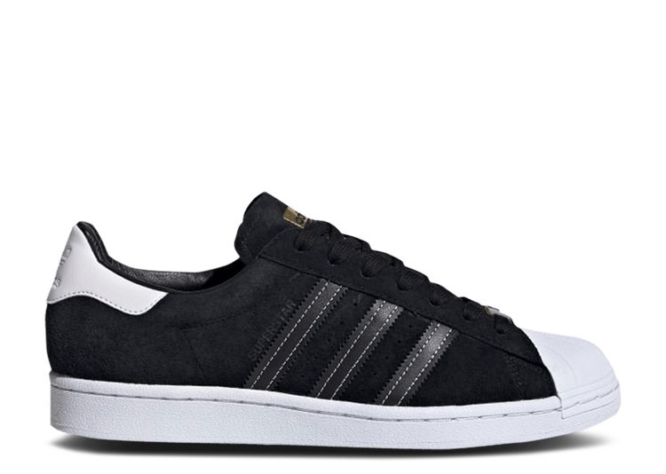 Superstar 'Black Suede' - Adidas - EH1543 - core black/core black/gold ...