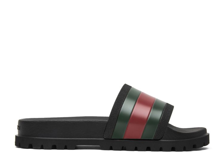 Gucci, Web Slide Sandals Mens 12