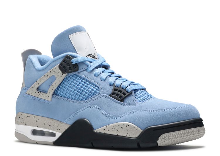 university blue jordan 4 size 12