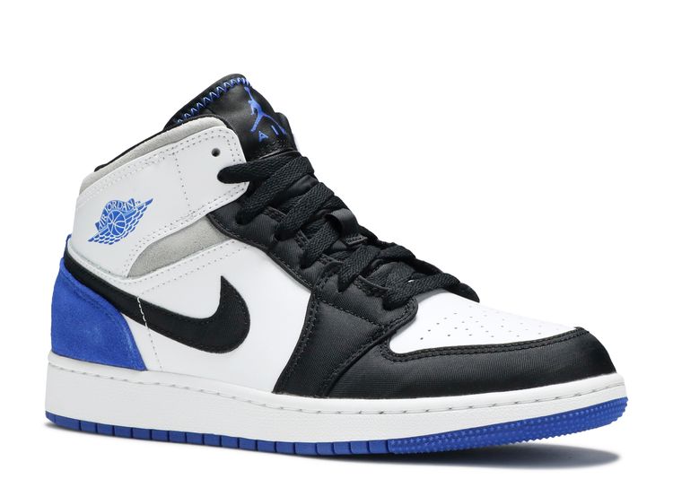 Air Jordan 1 Mid SE GS 'Royal Black Toe'