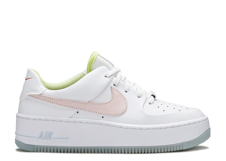 nike air force 1 sage white pink