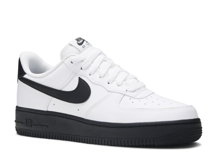 black and white low top air force ones