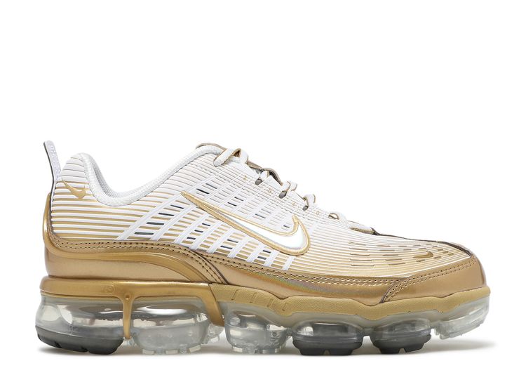 vapormax white and gold