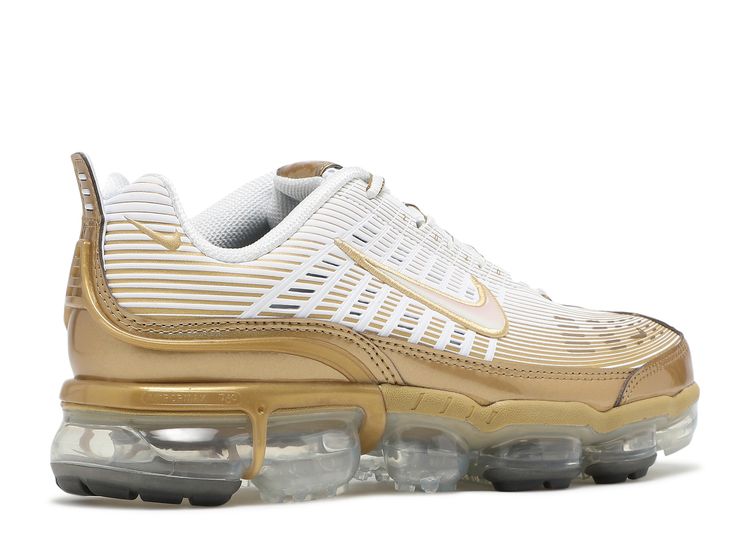 vapormax 360 white and gold