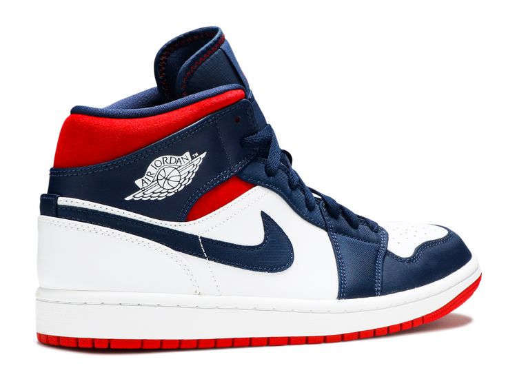 air jordan 1 white blue and red