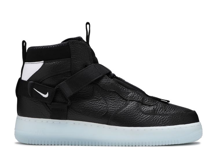 Nike Air Force 1 Utility Mid Black/Half Blue-White - AQ9758-001