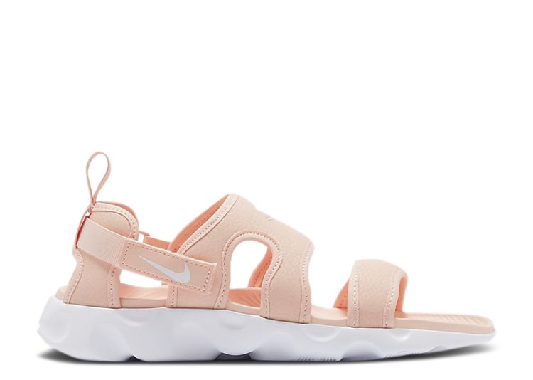 coral nike sandals