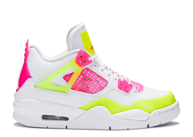 jordan 4 retro white lemon venom pink blast