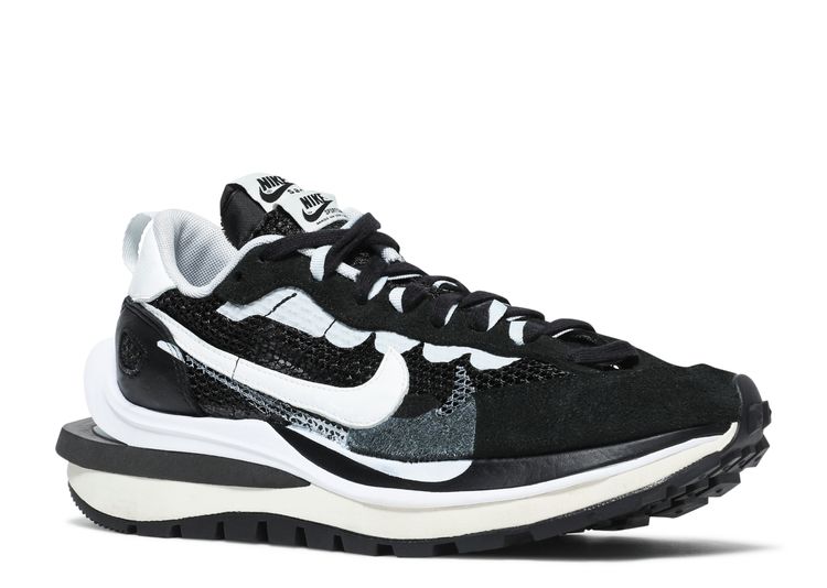 Sacai X VaporWaffle 'Black White' - Nike - CV1363 001 - black