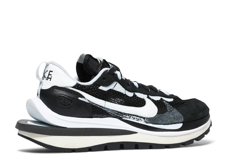 Sacai X VaporWaffle 'Black White' - Nike - CV1363 001 - black