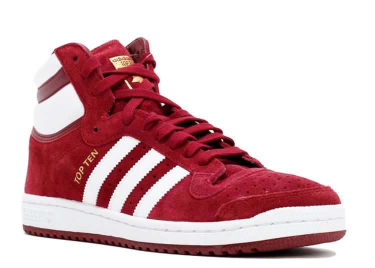 Top Ten Hi 'Collegiate Burgundy' Adidas F37591 collegiate