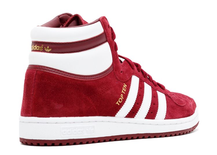 Top Ten Hi 'Collegiate Burgundy' Adidas F37591 collegiate