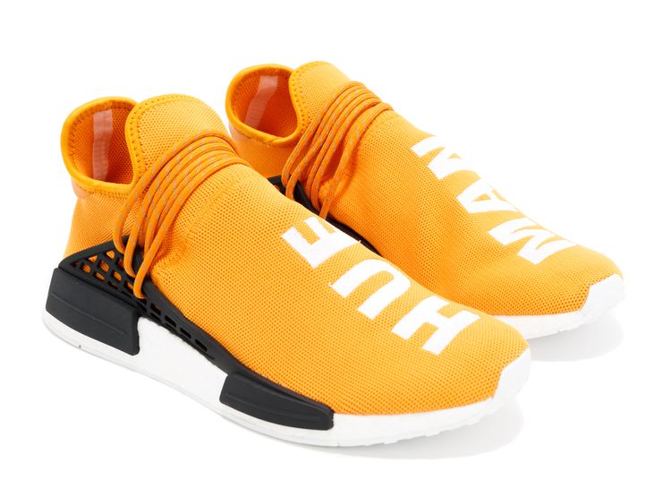human race shoes orange