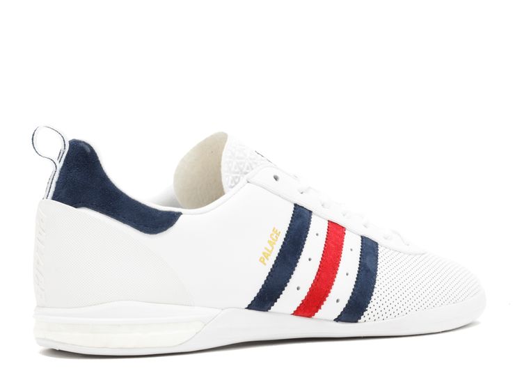 Palace Indoor Leather 'White' - Adidas - BB3399 - white/blue/red