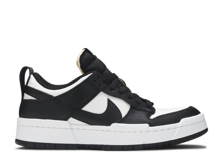 nike dunk low black and white women's