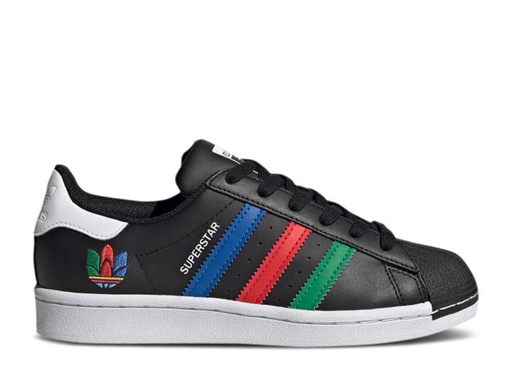 adidas superstar colorful stripes