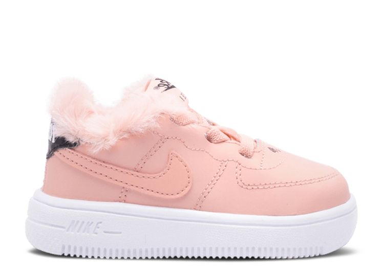 Nike Force 1 Low TD (Infant/Toddler) White/Coral