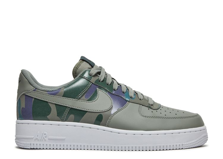 Pre-owned Air Force 1 07 Lv8 Olive Green Camo Men's Size 12.5 Shoes Af1  823511 008