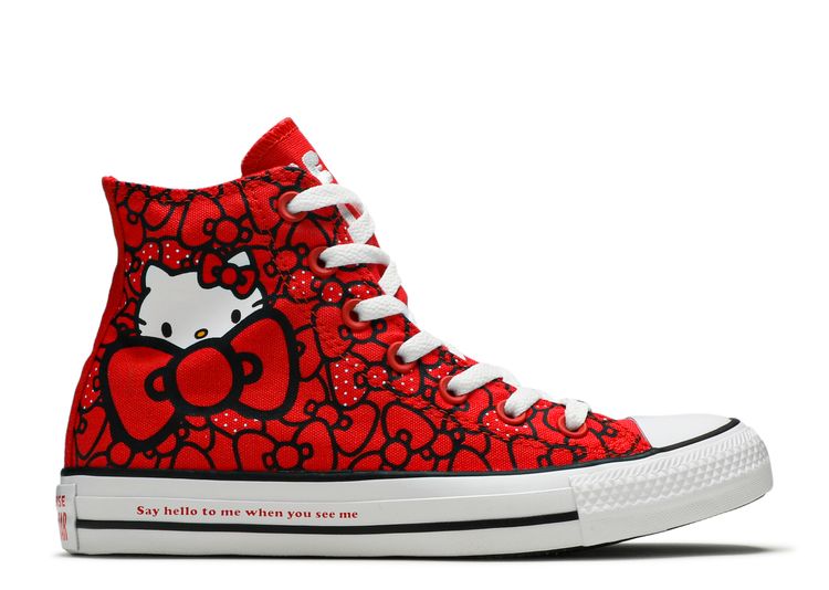 Hoop van in tegenstelling tot Taalkunde Hello Kitty X Wmns Chuck Taylor All Star Hi 'Red' - Converse - 162995C -  red/red/white | Flight Club