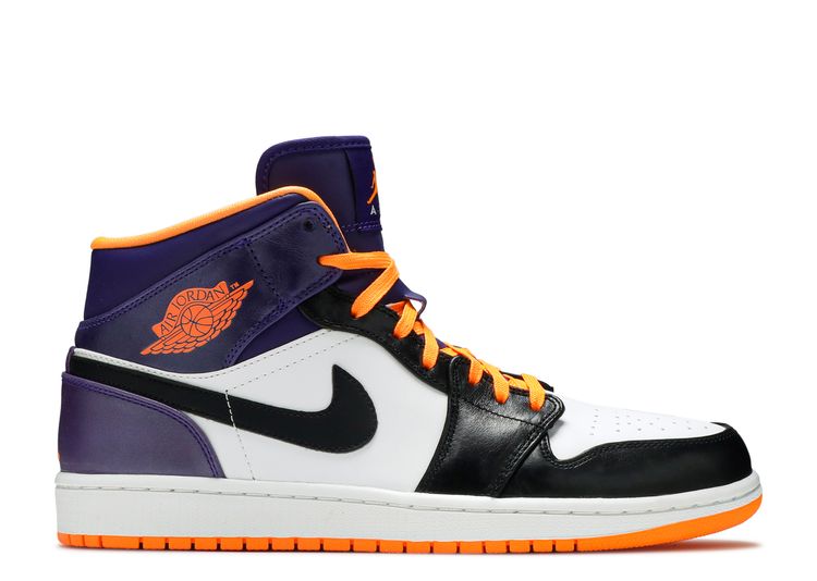 udslæt helt bestemt Margaret Mitchell Air Jordan 1 Mid 'Phoenix Suns' - Air Jordan - 554724 117 - white/bright  citrus-court purple-black | Flight Club