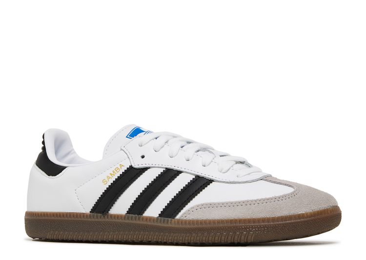 Samba OG 'White Black Gum' - Adidas - B75806 - cloud white/core